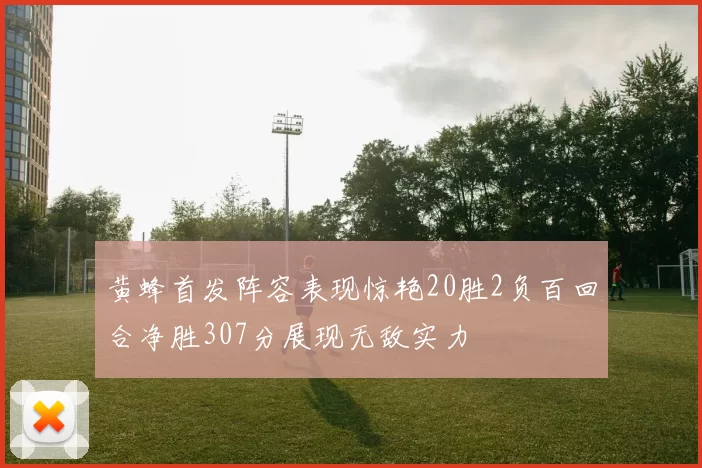 黄蜂首发阵容表现惊艳20胜2负百回合净胜307分展现无敌实力